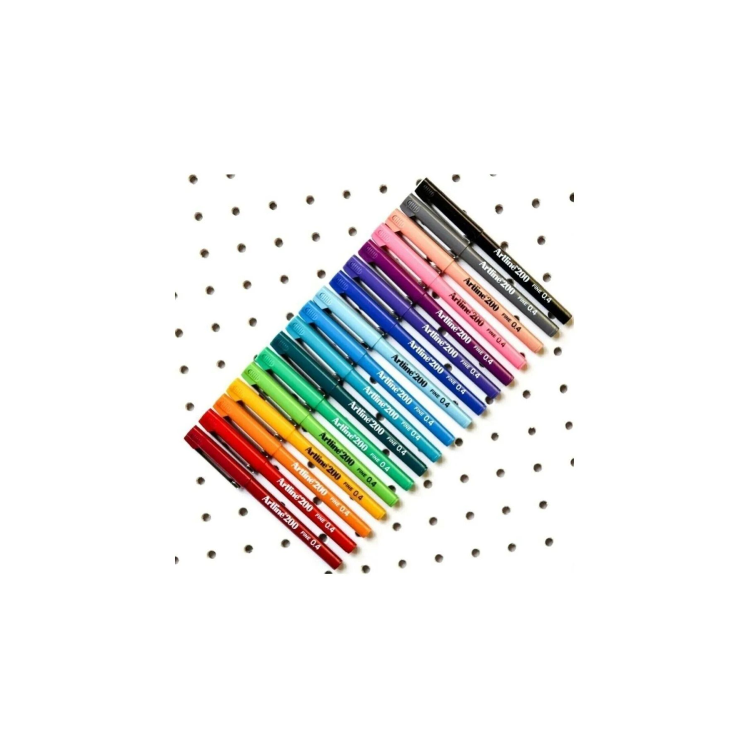 200 Fineliner 0.4 Mm Ince Uçlu Yazı Ve Çizim Kalemi 10 Renk Set