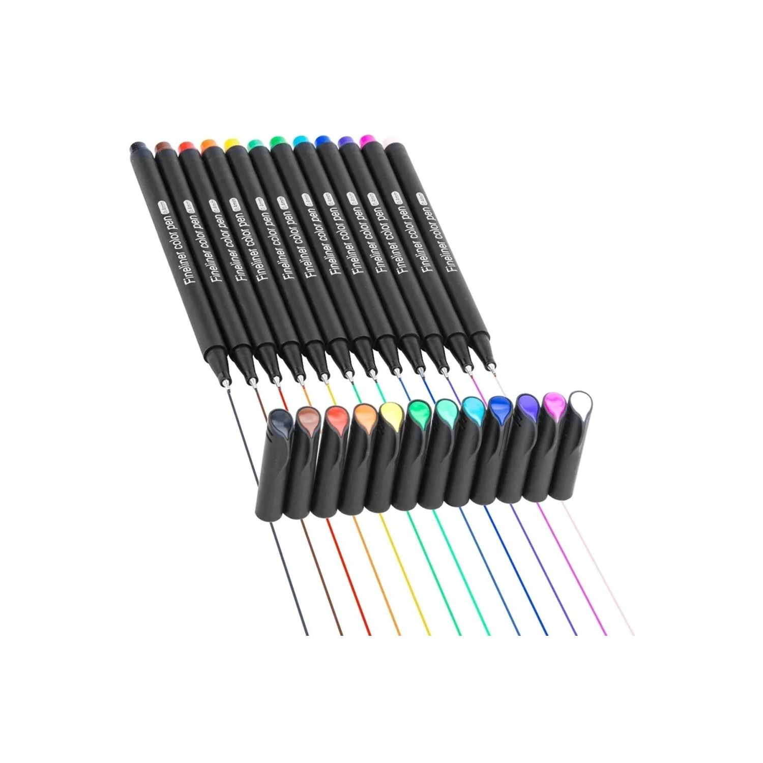 Fineliner 0.4 Mm Ince Uçlu Yazı Ve Çizim Kalemi 12 Renk
