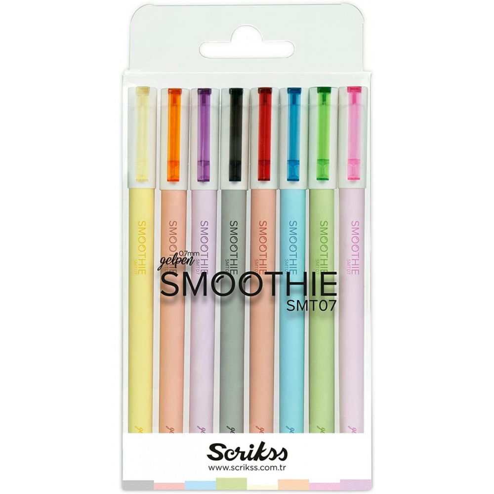 Roller Kalem Smoothie Jel 8 Li Blister Smt07