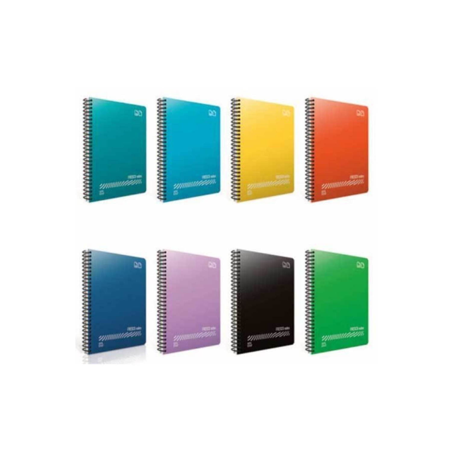 Fresco Spiralli Plastik Kapak A4 Defter 120 Yaprak Kareli