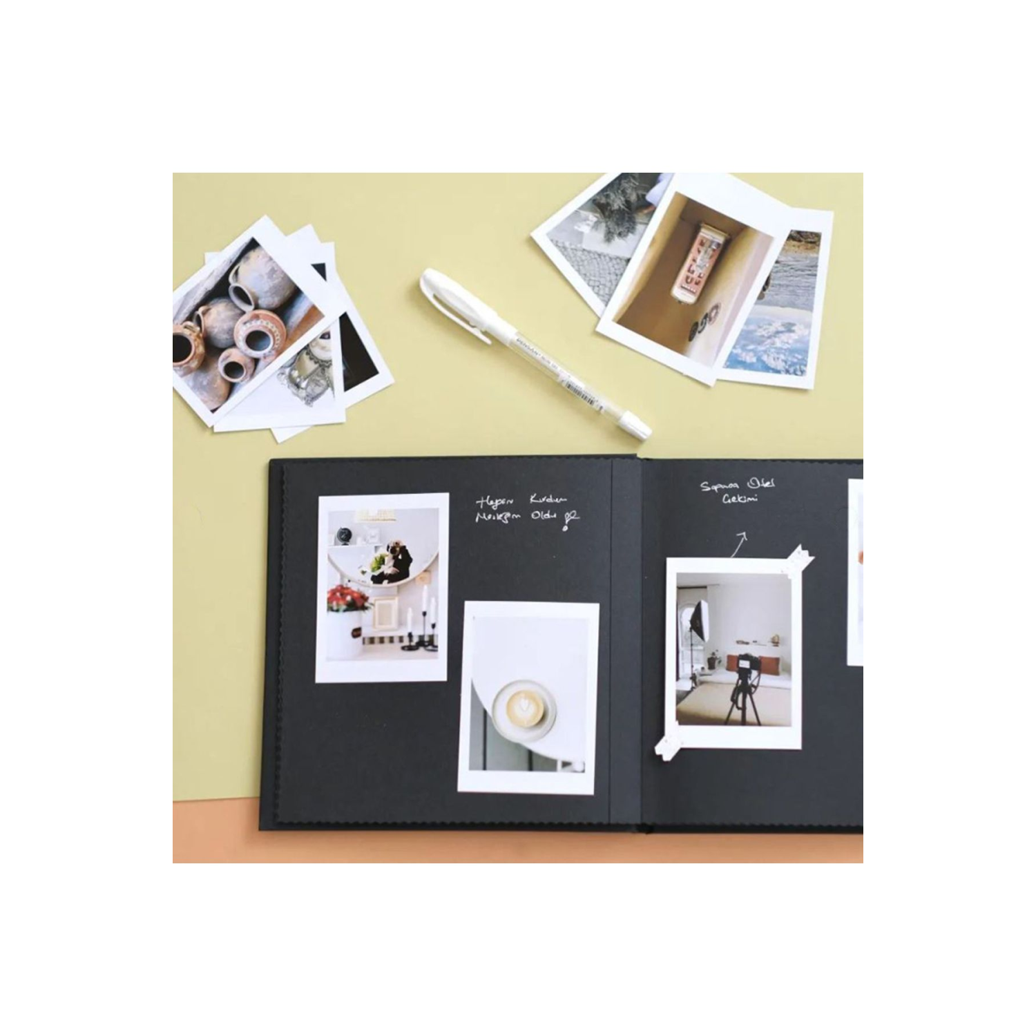 Anı Defteri + Jel Kalem + Bant Hediyeli