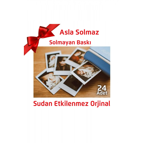 Uzun Ömürlü Solmayan Polo Kart Baskı 24 Adet 5x7,5cm Ebat.