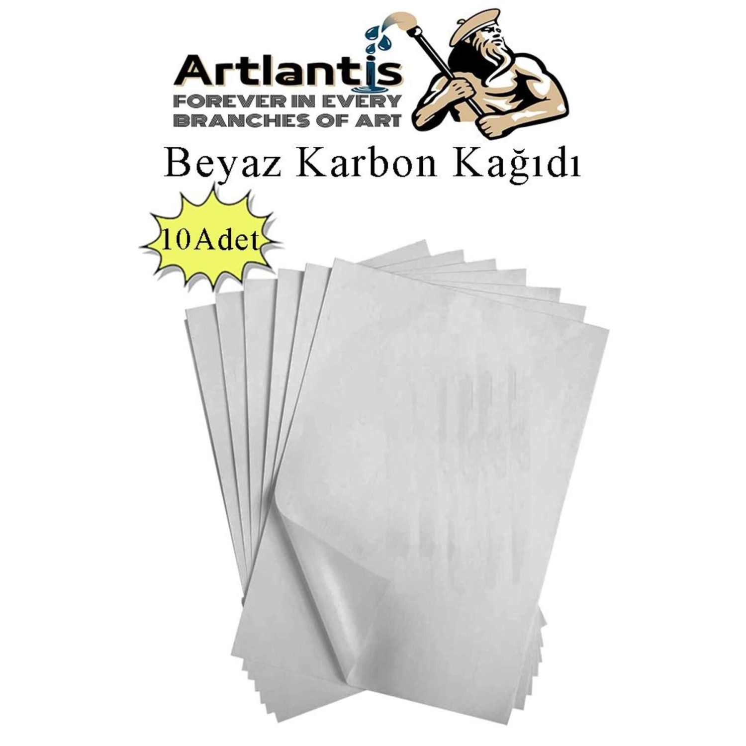 Beyaz Karbon Kağıdı A4 10 Adet 21x29,7 cm Kopya Kağıdı Transfer Kağıdı Renkli Karbon Kağıdı