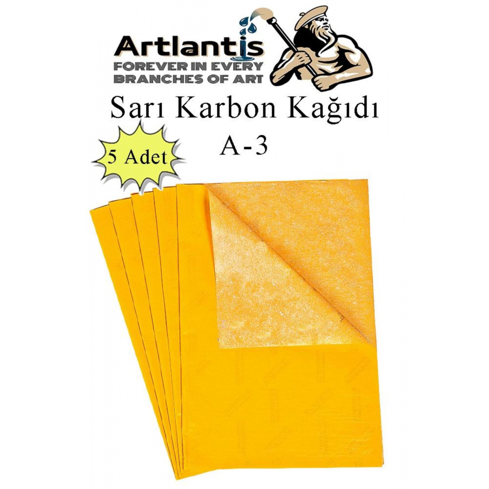 Karbon Kağıdı A3 5 Adet 29,7x42 cm Renkli Karbon Kağıdı Kopya Kağıdı Transfer Kağıdı