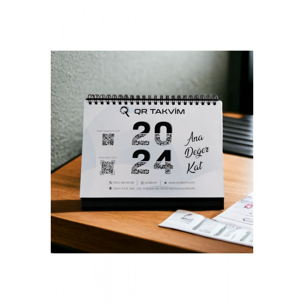 Qr Takvim Siyah 2024 Edebiyat Takvimi