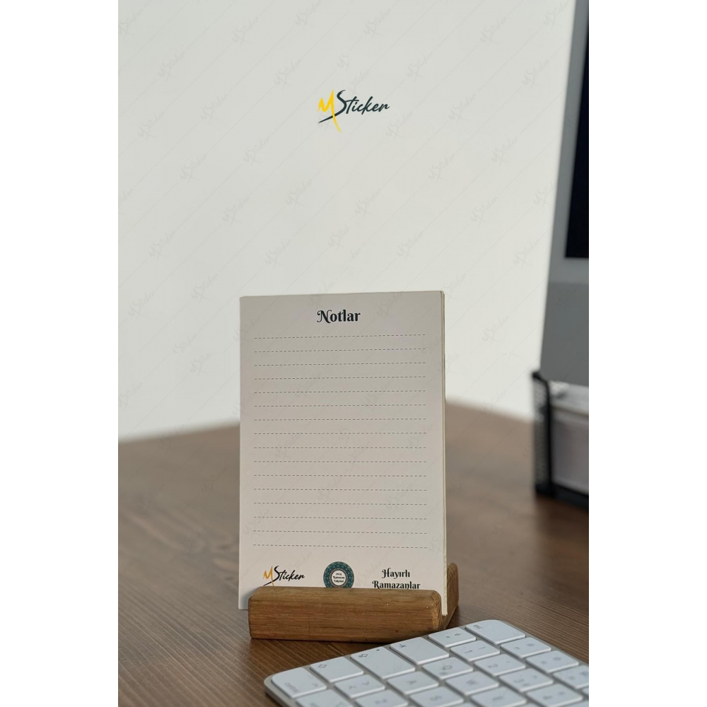 Ramazan Takvimi - Ramazan Ayı Dualı - Günün Önemi İçerikli Ahşap Tutuculu Takvim , Ramazan Seti