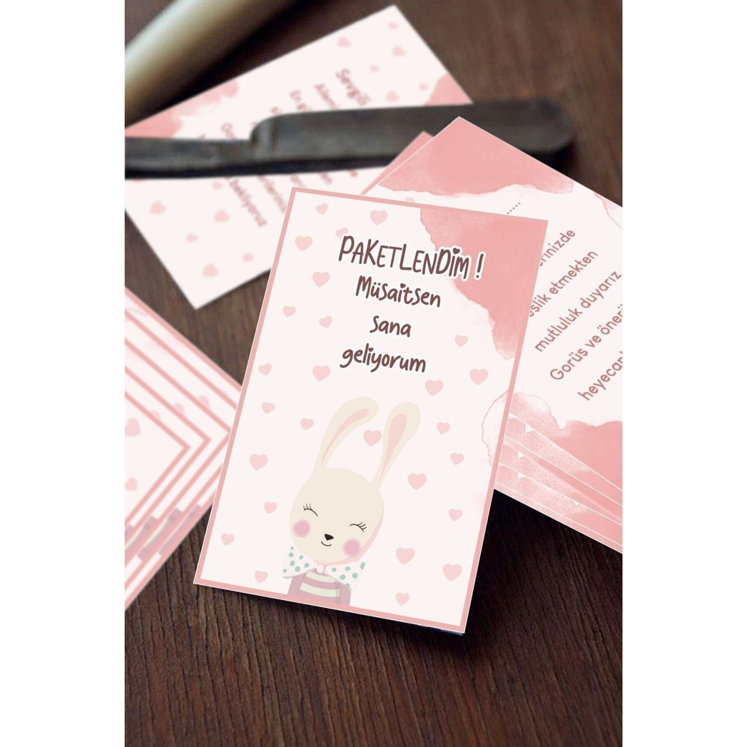 Paketlendim Teşekkür Kartı 100 Adet
