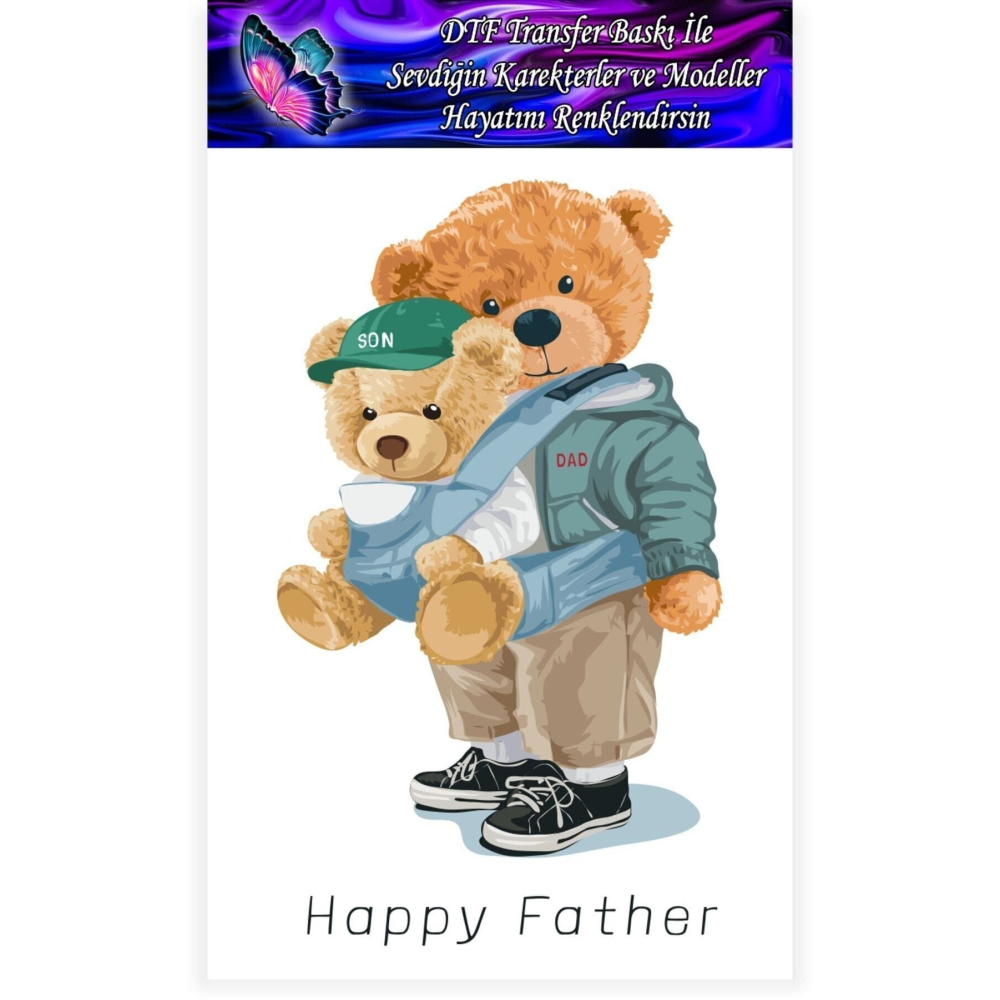 Dtf Transfer Tekstil Baskı A4 Hazır Baskı Ütü Ile Transfer Dtf002