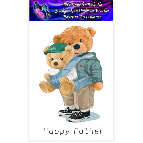 Dtf Transfer Tekstil Baskı A4 Hazır Baskı Ütü Ile Transfer Dtf002