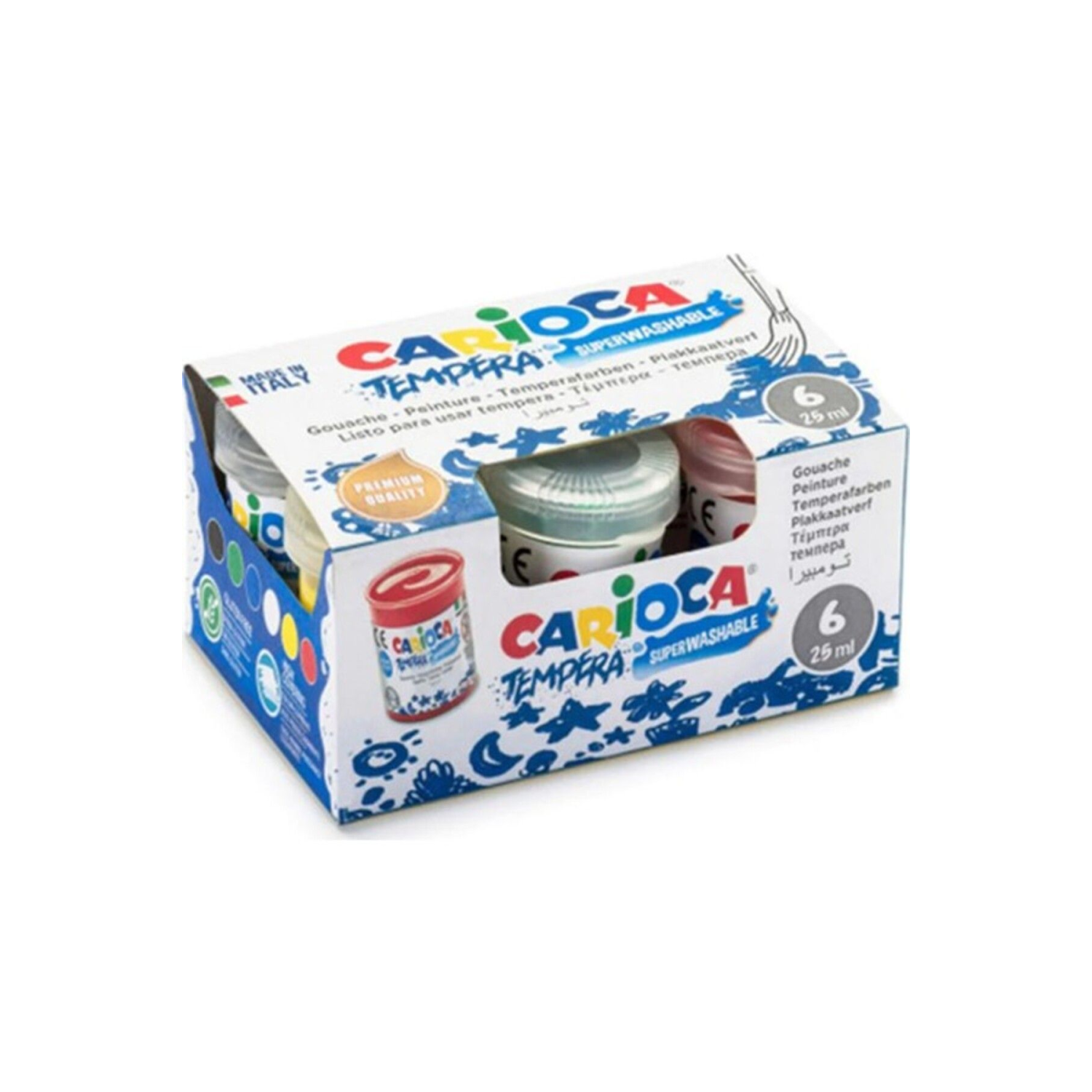 Yıkanabilir Parmak Boyası 25 ml 6'lı