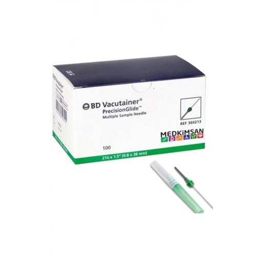 Bd 360213 Vacutainer Kan Alma Iğnesi 21g Yeşil 100 Adet