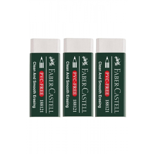 Pvc Free No:20 Büyük Boy Beyaz Silgi 3 Lü