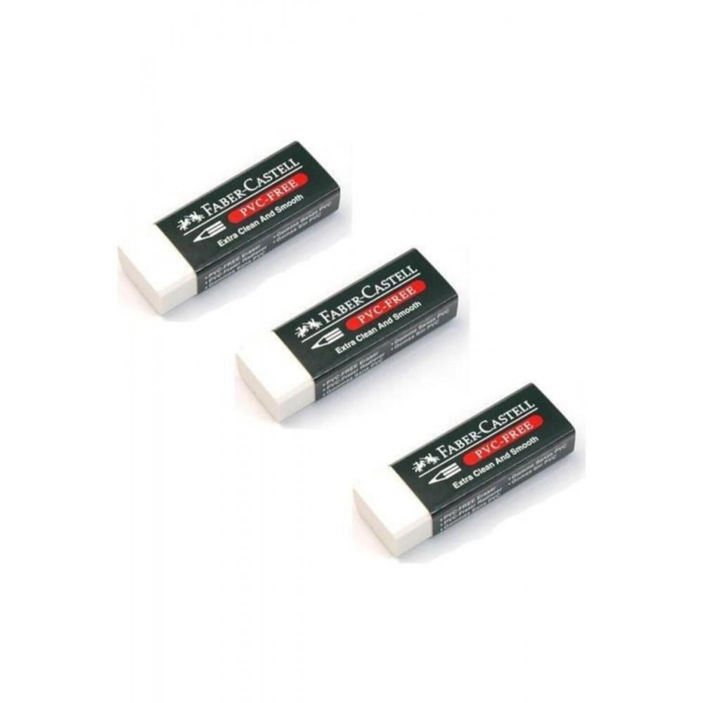 Pvc Free No:20 Büyük Boy Beyaz Silgi 3 Lü