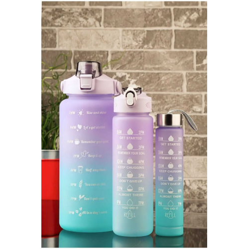 Motivasyon 3'lü set su matarası