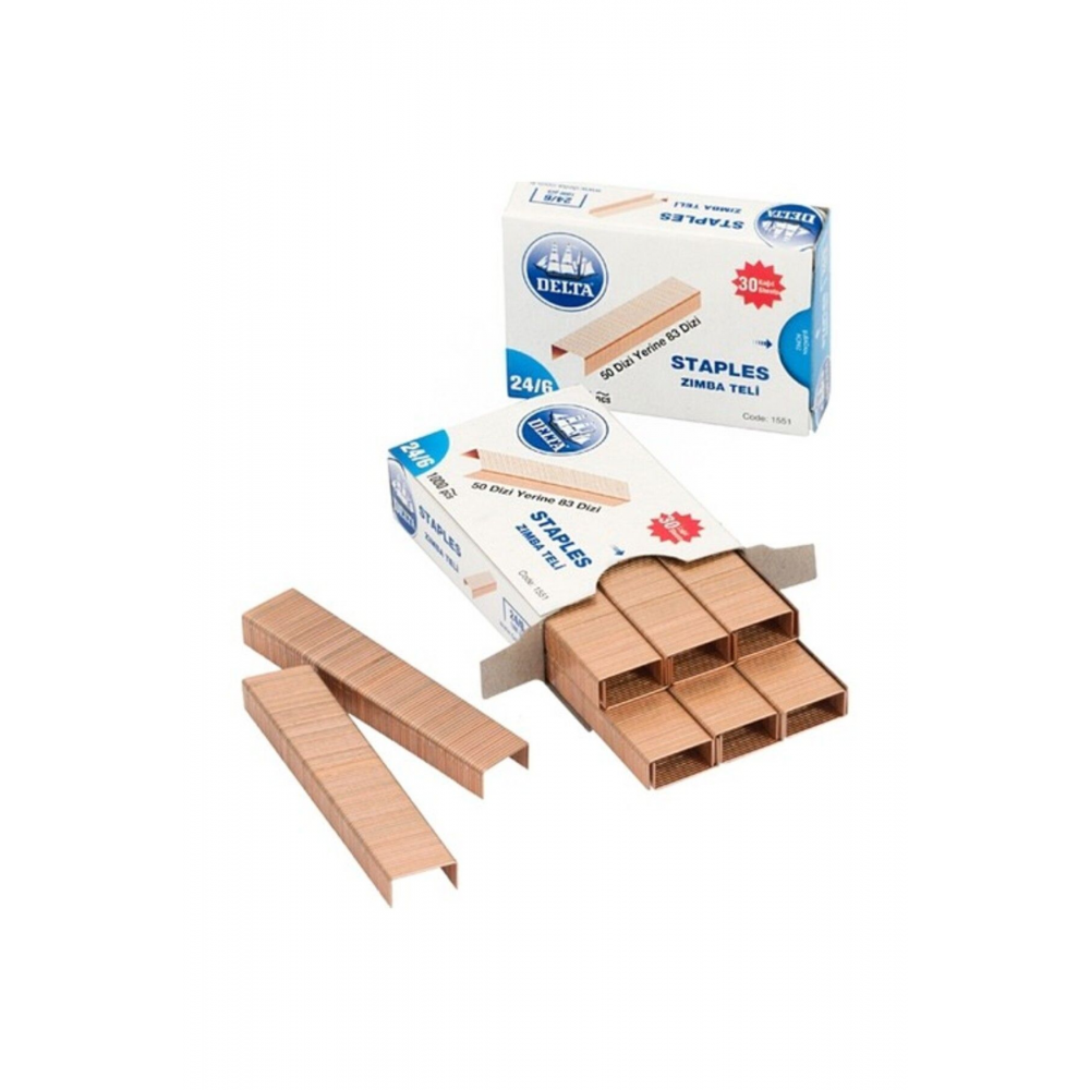 Zımba Teli 1000 Li 24/6 Sarı 1551 - 10'lu Paket