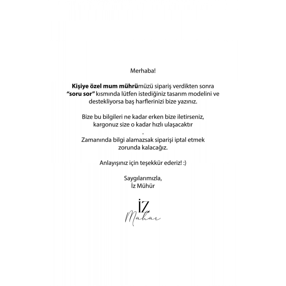 Kişiye Özel Mum Mühür (2.5 cm)