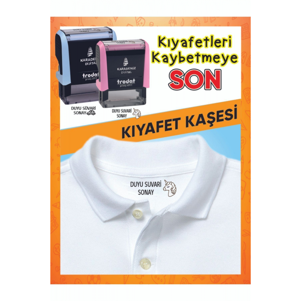 Öğrenci Kıyafet Kaşesi -kreş -anaokulu - ilkokul Öğrenci Kumaş Elbise Kaşesi