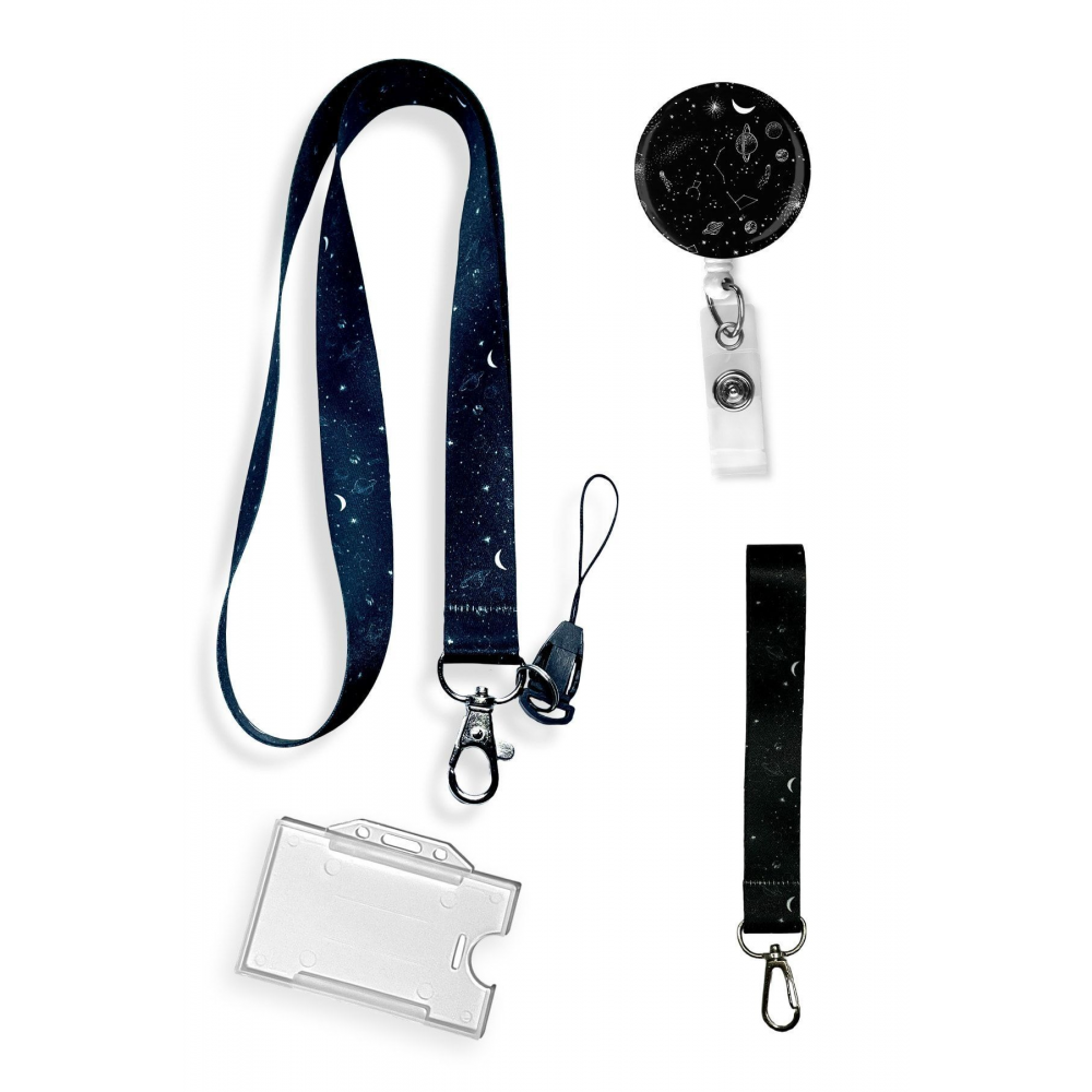 Galaksi Takım Yıldızı 4 Lü Set Boyun Ipi Anahtarlık Yoyo Yaka Kartlığı