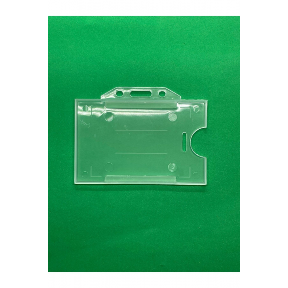 Yaka Kartı Kılıfı Kart Koruyucu Şeffaf Yaka Kartlığı Yatay