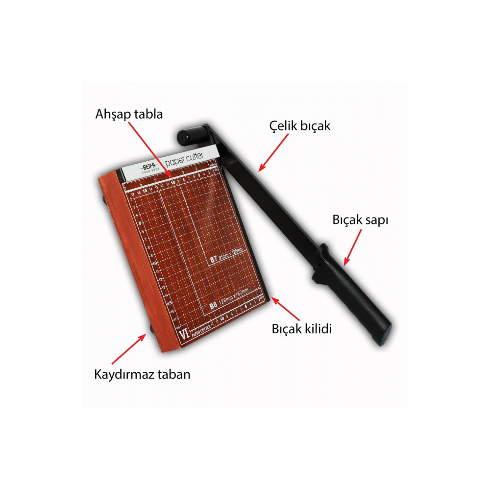 Kağıt Kesme Makinesi Kollu Giyotin 8