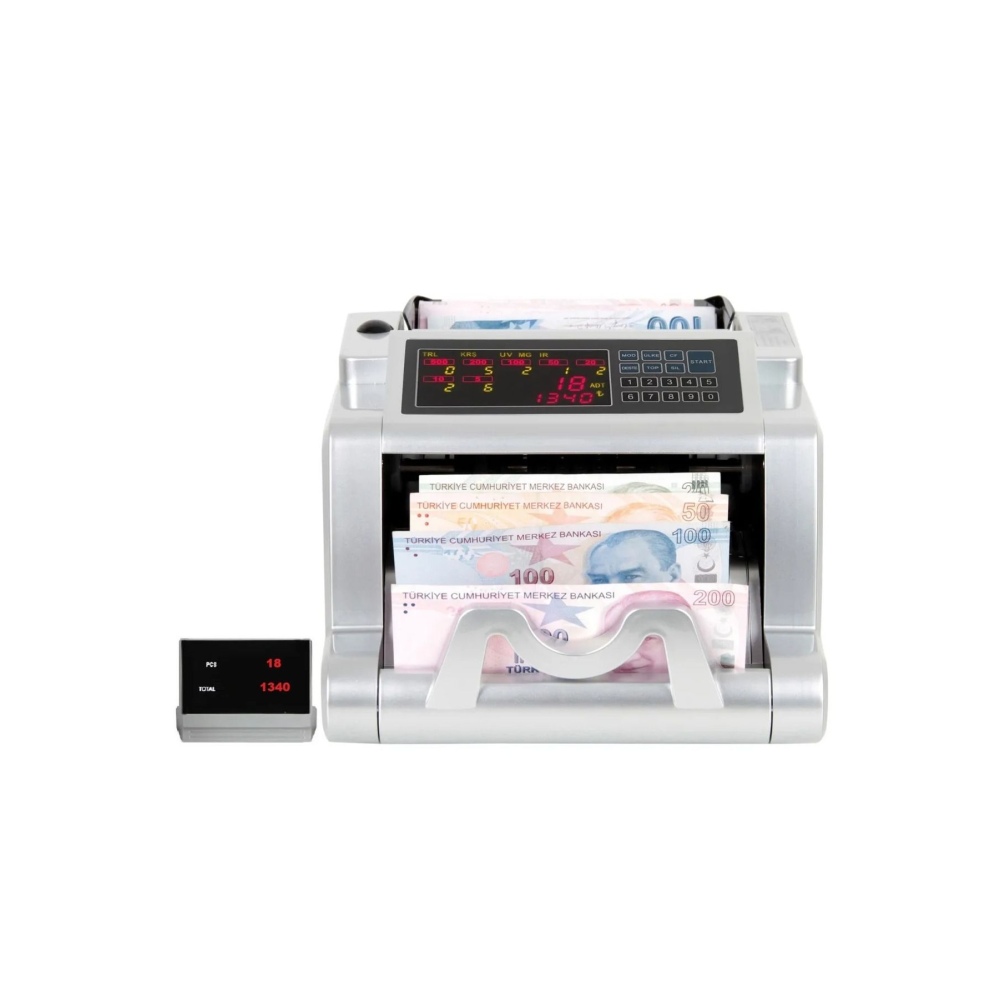 Baove Gb8100s Karışık Para Sayma Makinesi - Tl - Euro - Usd - Türkçe Sesli Uyarı Müşteri Ekranı
