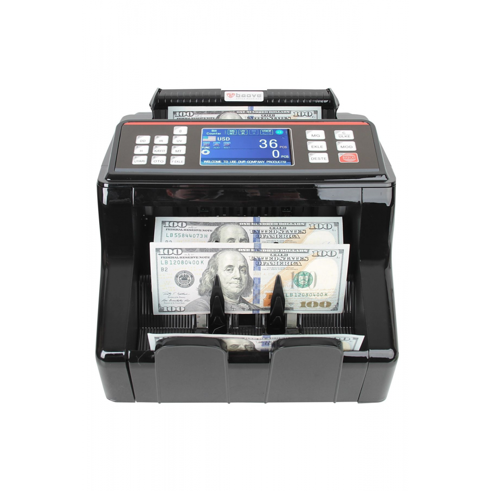 Gb8200 Karışık Para Sayma Makinesi - Tl - Euro - Usd - Türkçe Sesli Uyarı Müşteri Ekranı