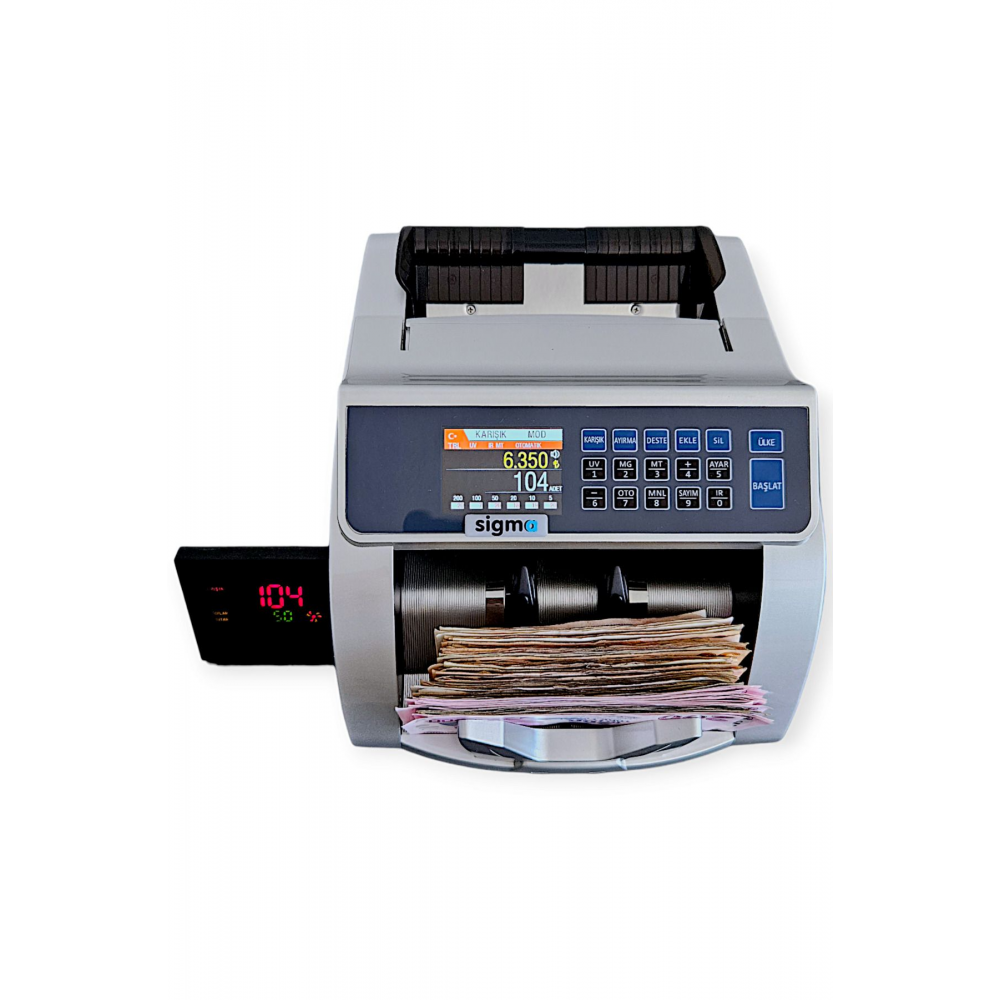 SC 7500 Ofis Tipi Geçersiz Banknot Kontrollü Para Sayma Makinesi