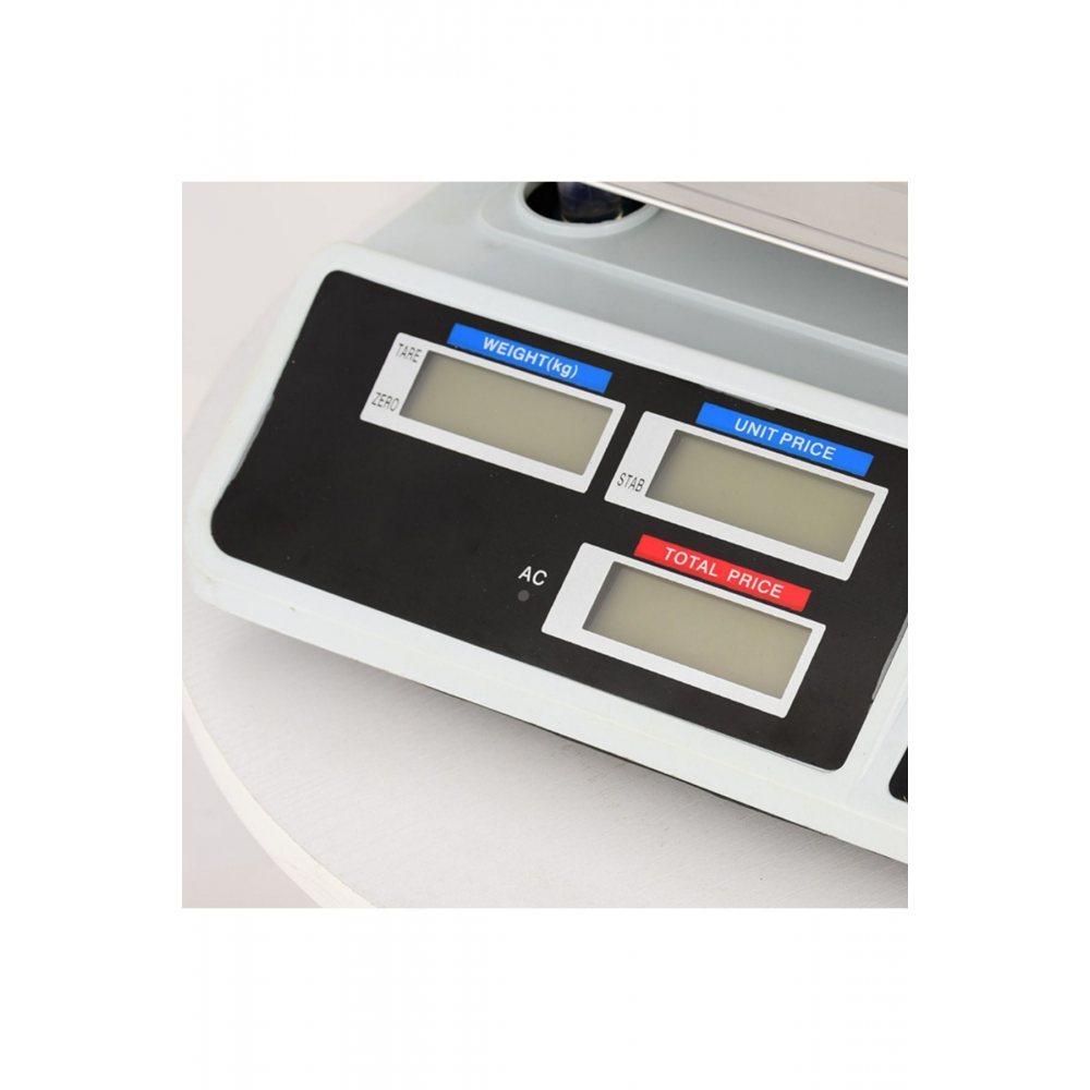 40 Kg Şarjlı Elektronik Dijital Hassas Mutfak Manav Bakkal Kasap Terazisi Çukur Kefeli