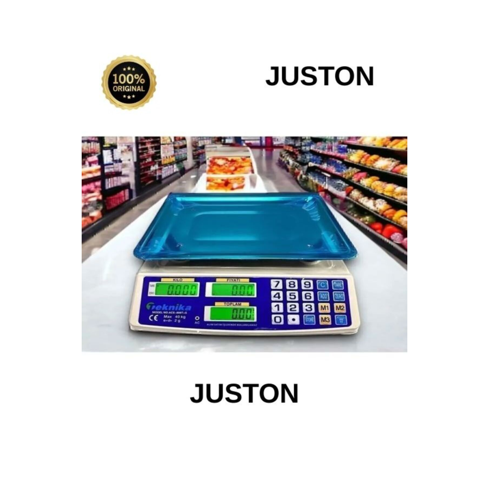 Market Pazarcı Ve Kasap Terazisi 40 Kg Kapasiteli Elektronik Dijital Bakkal