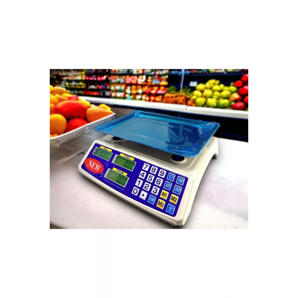 Market Pazarcı Ve Kasap Terazisi 40 Kg Kapasiteli Elektronik Dijital Bakkal tartısı