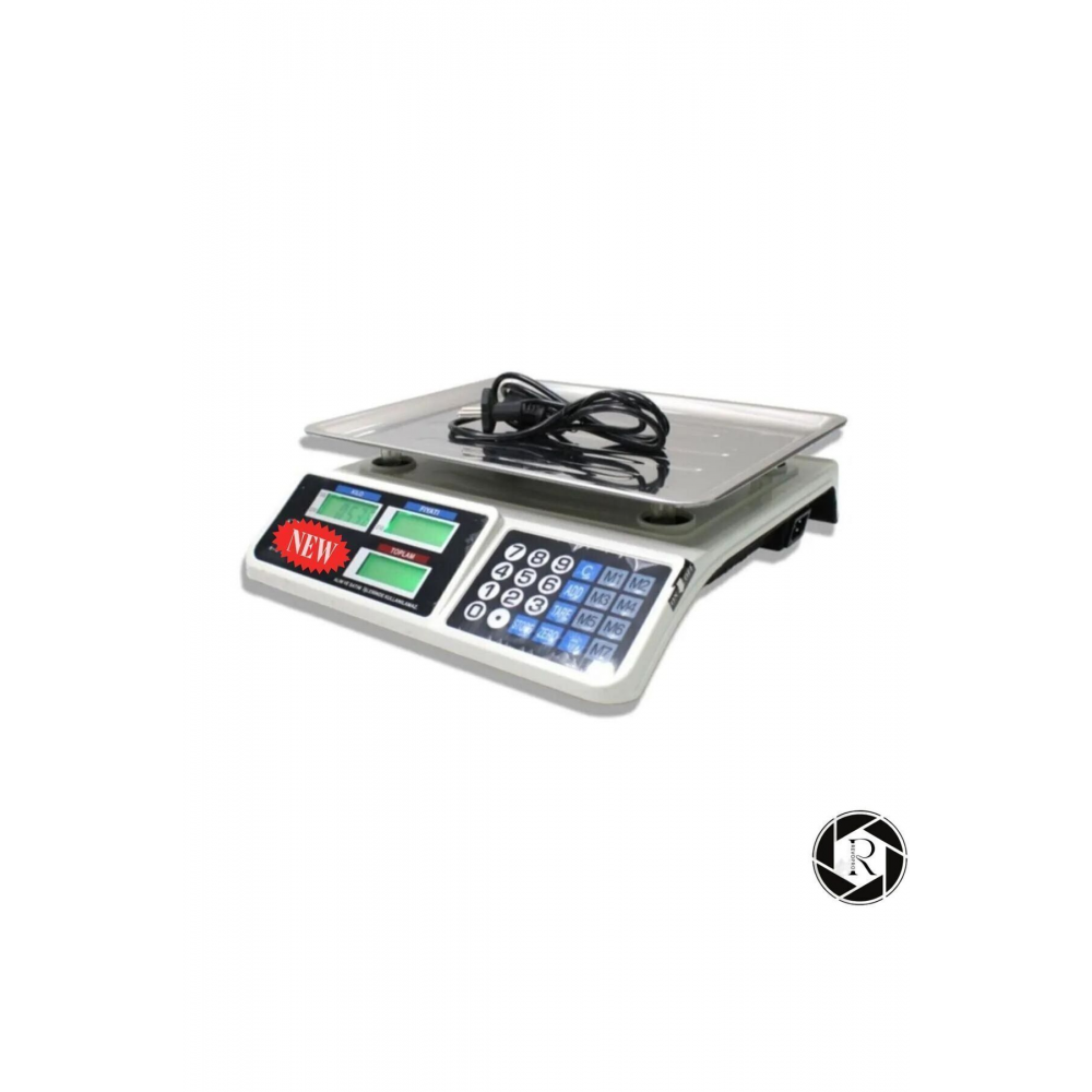 Market Pazarcı Ve Kasap Terazisi 40 Kg Kapasiteli Elektronik Dijital Bakkal tartısı