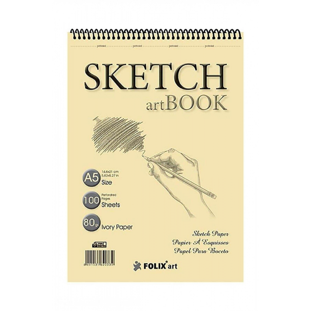 Folix Art Sahra A5 100yp 90gr Sketch Art Book