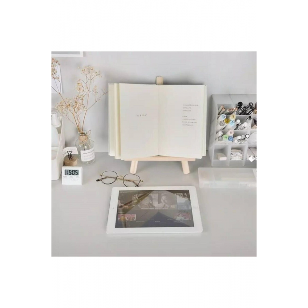 Masaüstü Şövale, Ahşap, Mini Şövale, Üç Ayaklı, Resim Şövalesi, Ressam Sehpası