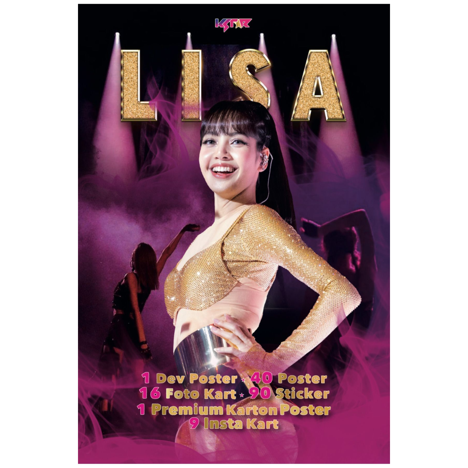 Blackpink Lisa Promo Albüm (POSTER - STİCKER - FOTOKART) Kpop