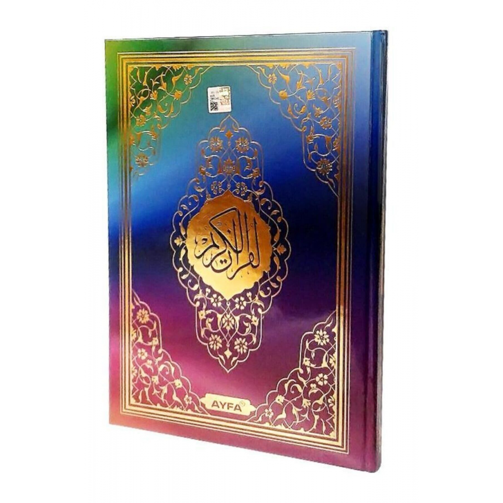 Gökkuşağı Renkli Kuranı Kerim Orta Boy - Ayfa