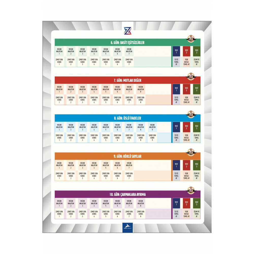 10 Günde Matematik Temel Atma Garanti - Bıyıklımatematik - Paraf Z Takımı