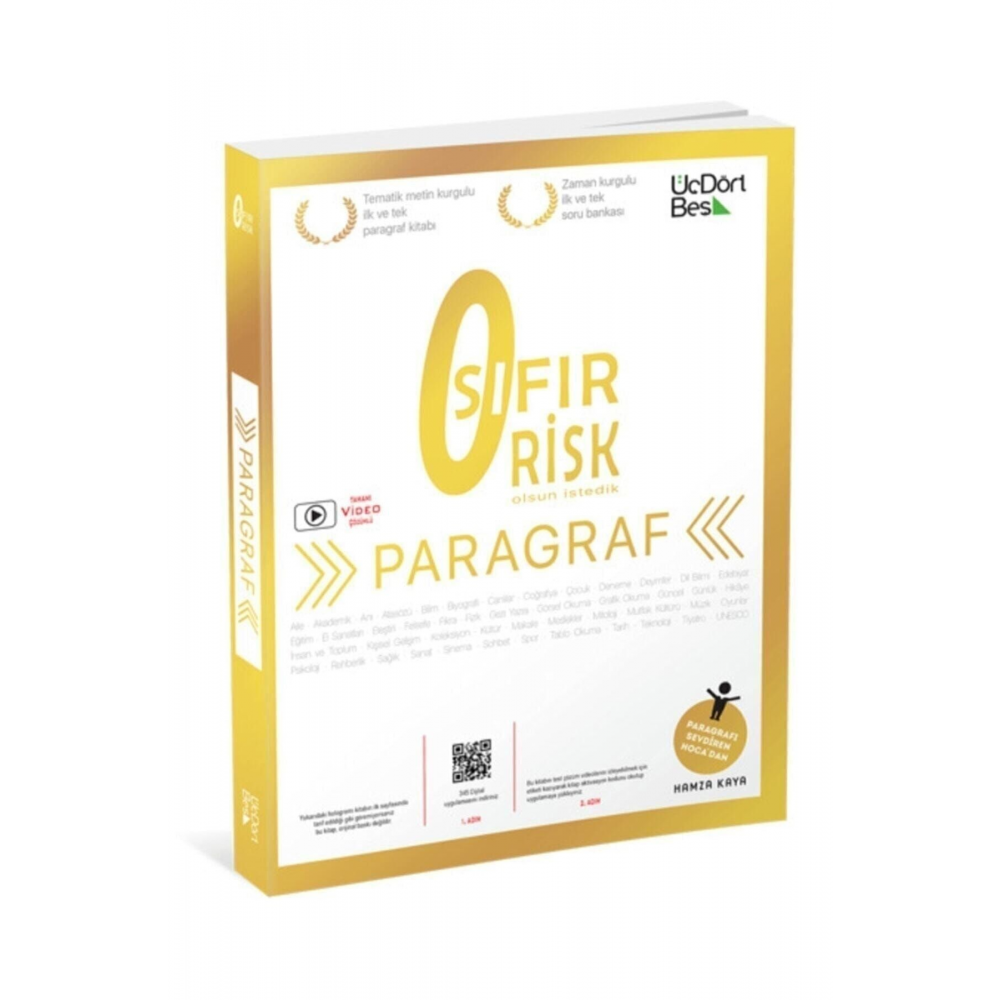 Paragraf Sıfır Risk 2022-2023üç Dört Beş Yayınları