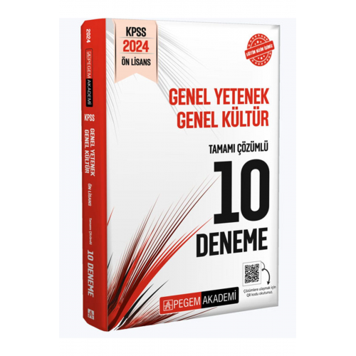2024 KPSS Genel Yetenek Genel Kültür Önlisans Tamamı Çözümlü 10 Deneme