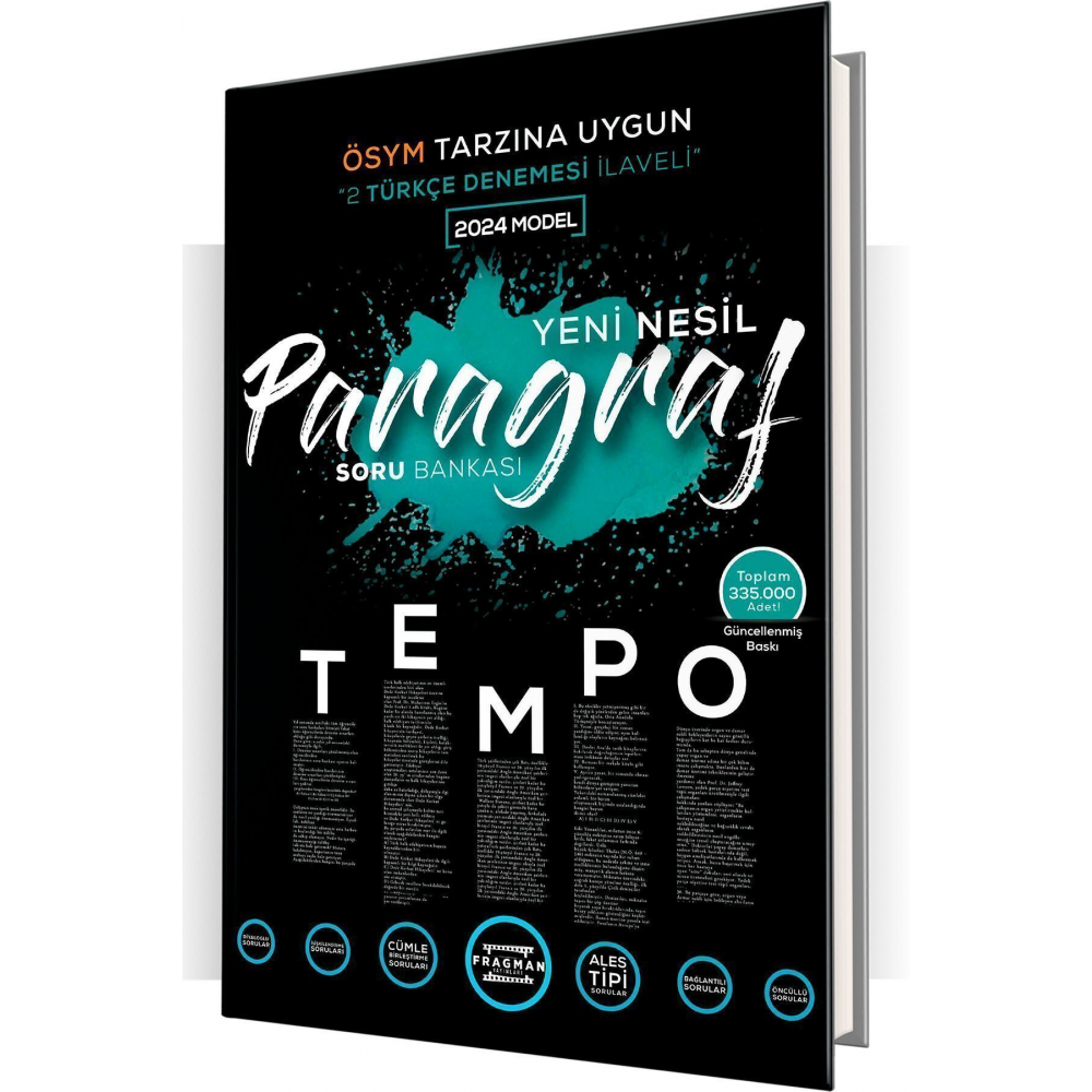 2025 Tyt Tempo Paragraf Yeni Nesil Soru Bankası 2 Tyt Türkçe Denemesi Ilaveli