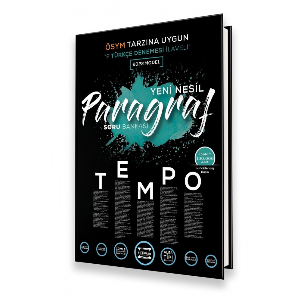 2025 Tyt Tempo Paragraf Yeni Nesil Soru Bankası 2 Tyt Türkçe Denemesi Ilaveli