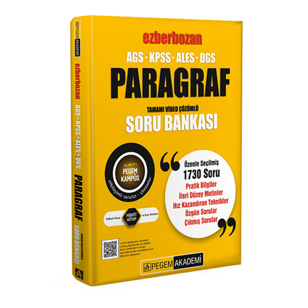 Ags Kpss Ales Dgs Ezberbozan Paragraf Tamamı Video Çözümlü Soru Bankası