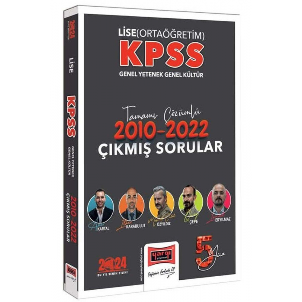 Yargı 2024 Kpss Lise Ortaöğretim 5yüz 2010-2022 Çıkmış Sorular Çözümlü