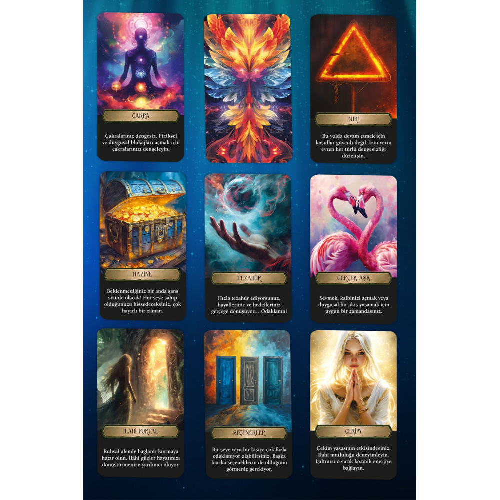 Evrenden Mesajlar Tarot Kehanet Destesi / 90 Açıklamalı Kart