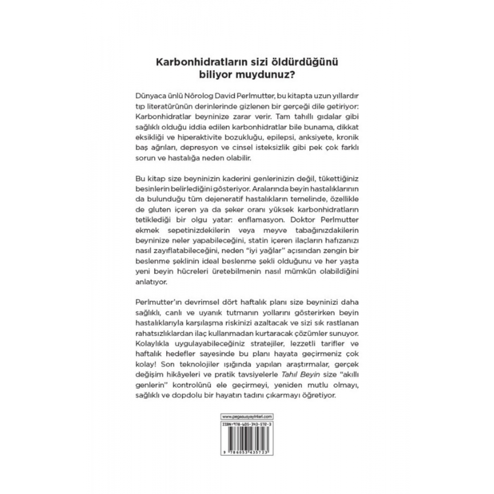 Tahıl Beyin - David Perlmutter