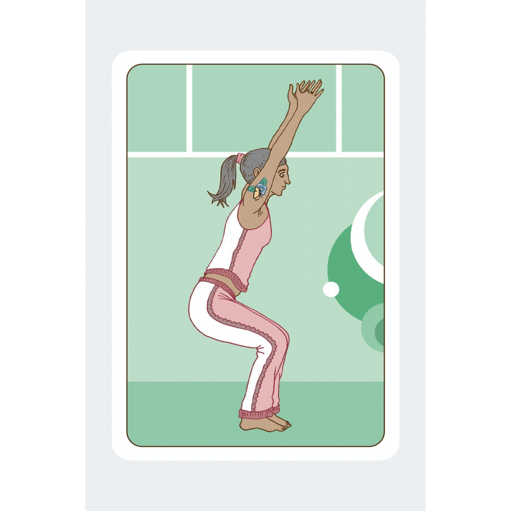 Yoga Kartları - 55 Kartlık Deste ve Rehber Kitapçık - 45 Poz ve 10 Seri Kartı - 10x15cm - Mat Tarot