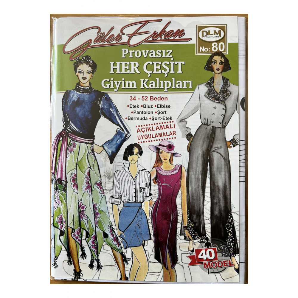 Provasız Her Çeşit Giyim Kalıpları No:80