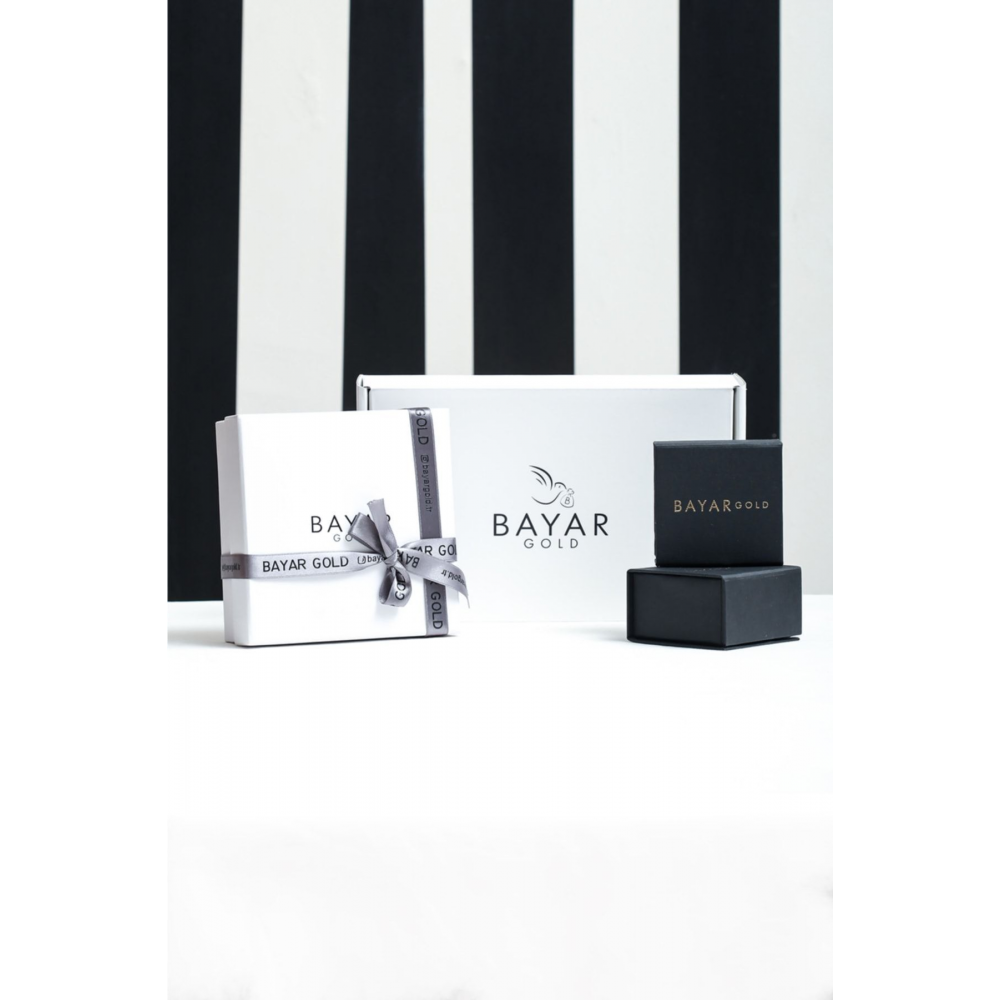 14 Ayar Altın Nostaljik Oval N Harf Kolye Ucu