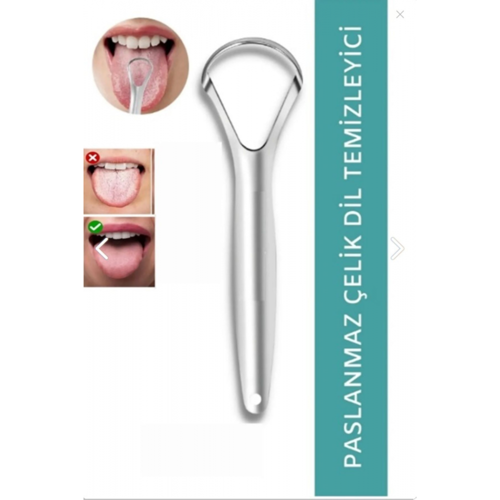 Dil Temizleme Aparatı Dil Kazıma Çubuğu Temizleyici Kazıyıcı Sıyırıcı