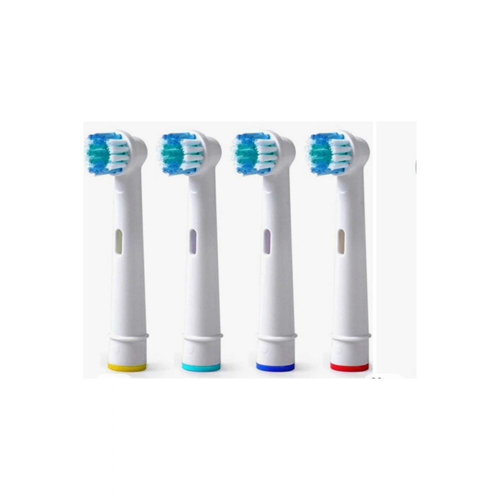 Oral B Uyumlu Şarjlı Ve Pilli Fırça Yedek Başlığı 4 Kapak Hediyeli