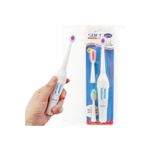 Ultrasonik Masaj Aletli Elektrikli Diş Fırçası-dişe Masaj Yapar Ve Fırçalar-pilleri